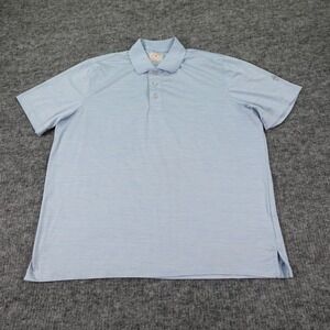 Brooks Brothers Red Fleece Polo Shirt Mens XL Blue Short Sleeve Performance Golf